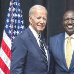 Presidents Biden (left) and Ruto