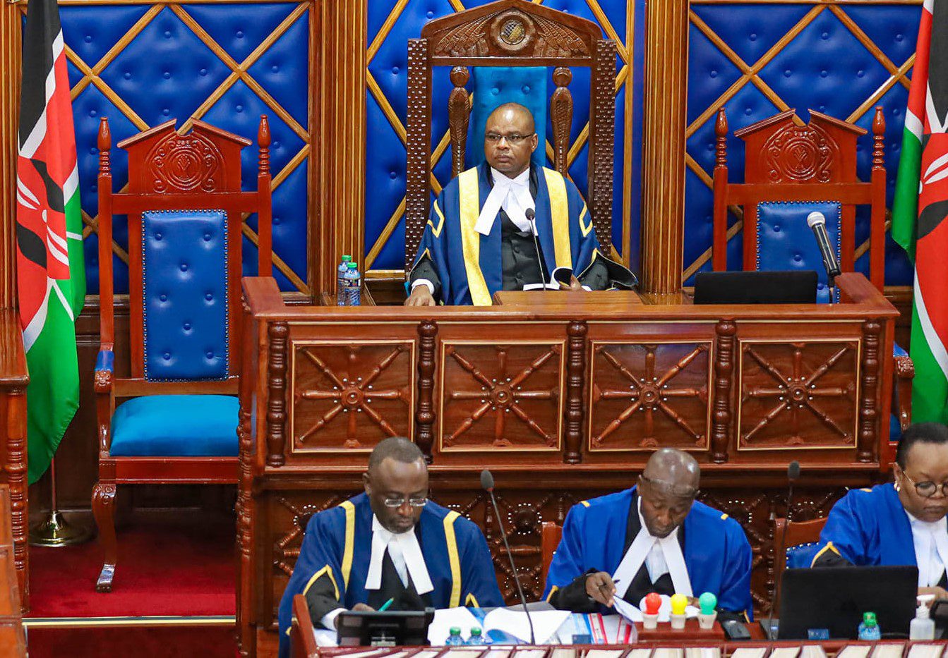 Amason kingi during senate proceedings.COURTESY