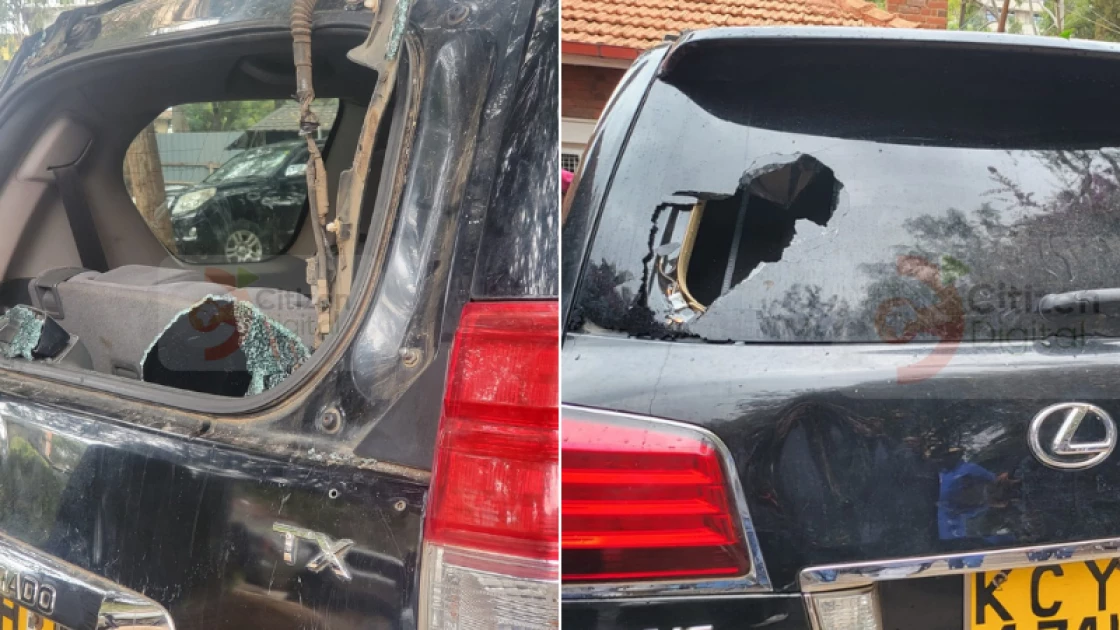 Raila's car damaged in battle by anti-riot police