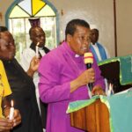 Bishop Rose Okeno Condoles with bereaved families who lost loved during protests