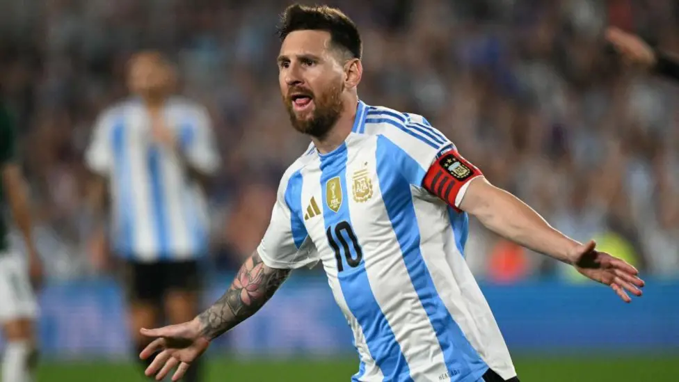 Argentina beat Bolivia 6-0 as Messi hits a hat-trick