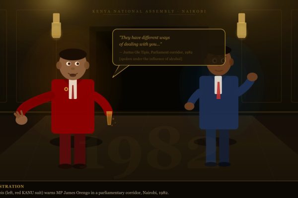 How a tipsy Justus Ole Tipis saved defiant James Orengo from Moi's killers in 1982