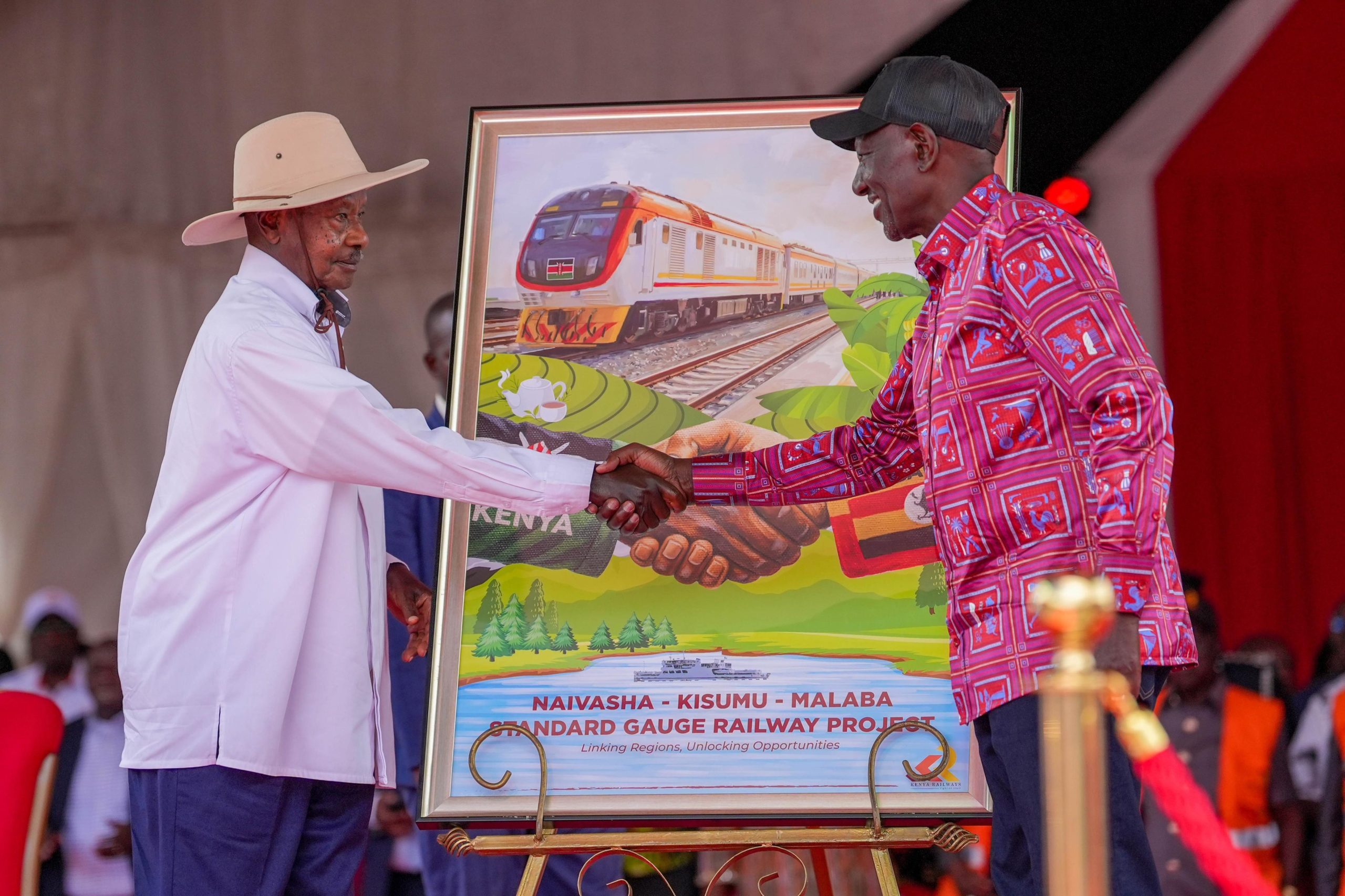 Ruto and Museveni launch Kisumu–Malaba SGR project (1)