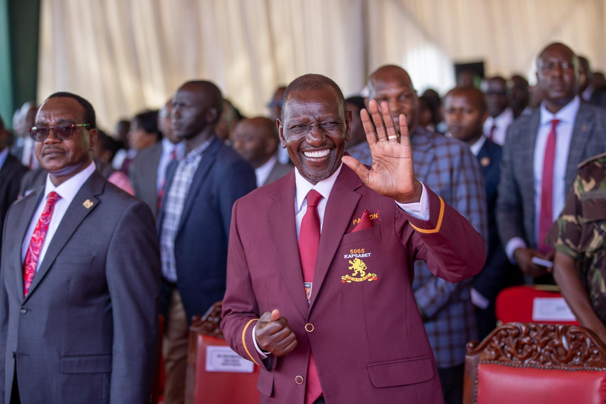 Ruto steals the show in Kapsabet Boys uniform at centenary celebration