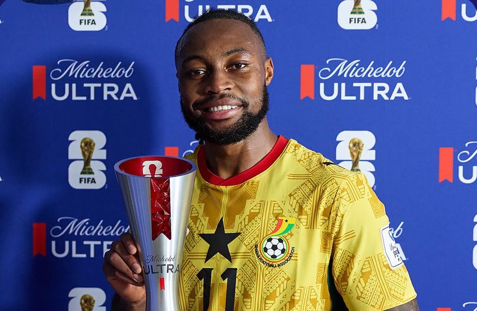 Antoine Semenyo named player of the match in Ghana’s World Cup win