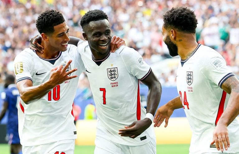 Saka hits treble as England win ten-goal France thriller