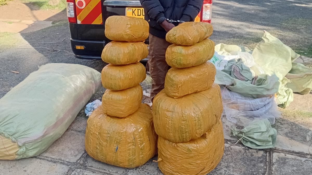 Passenger nabbed with bhang worth Ksh3M
