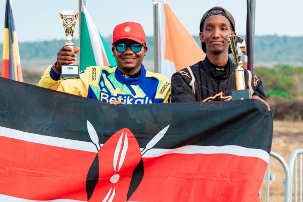 Kenyan rally driver Michuki Hinga celebrated his 21st birthday in style